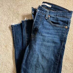 Levi's Blue Denim Wedgie Skinny Jeans